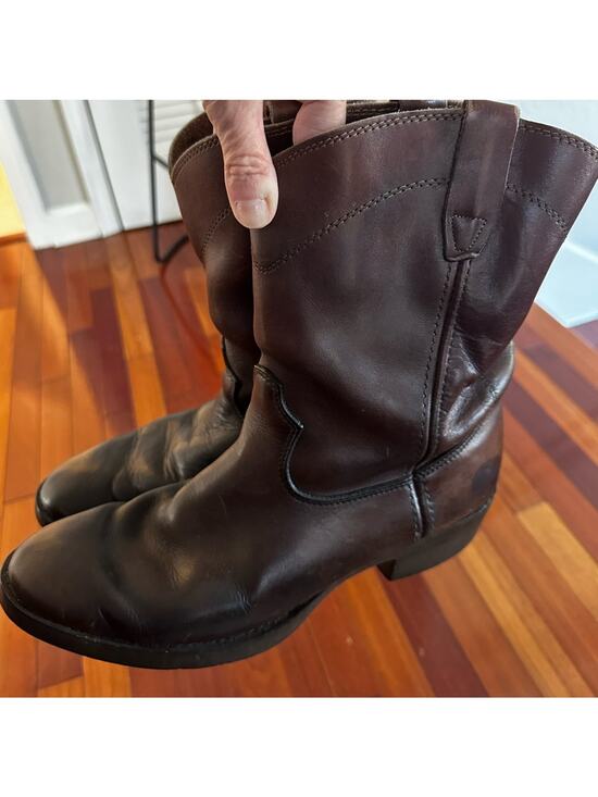 Durango Leather Boots Dark Brown Men’s 10D Western Cowboy Rodeo Horse Outdoor main image 6